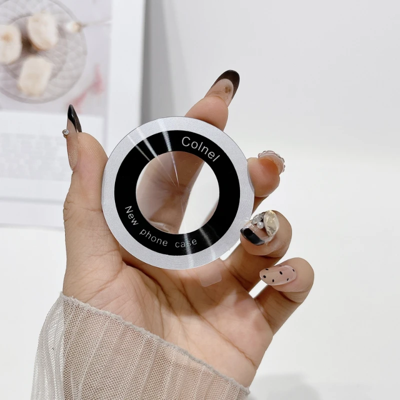 1PC CD Pattern Magnetic Iron Ring Magsafe Wireless Charger Sticker for Phone Holder Desktop Stand - view 5