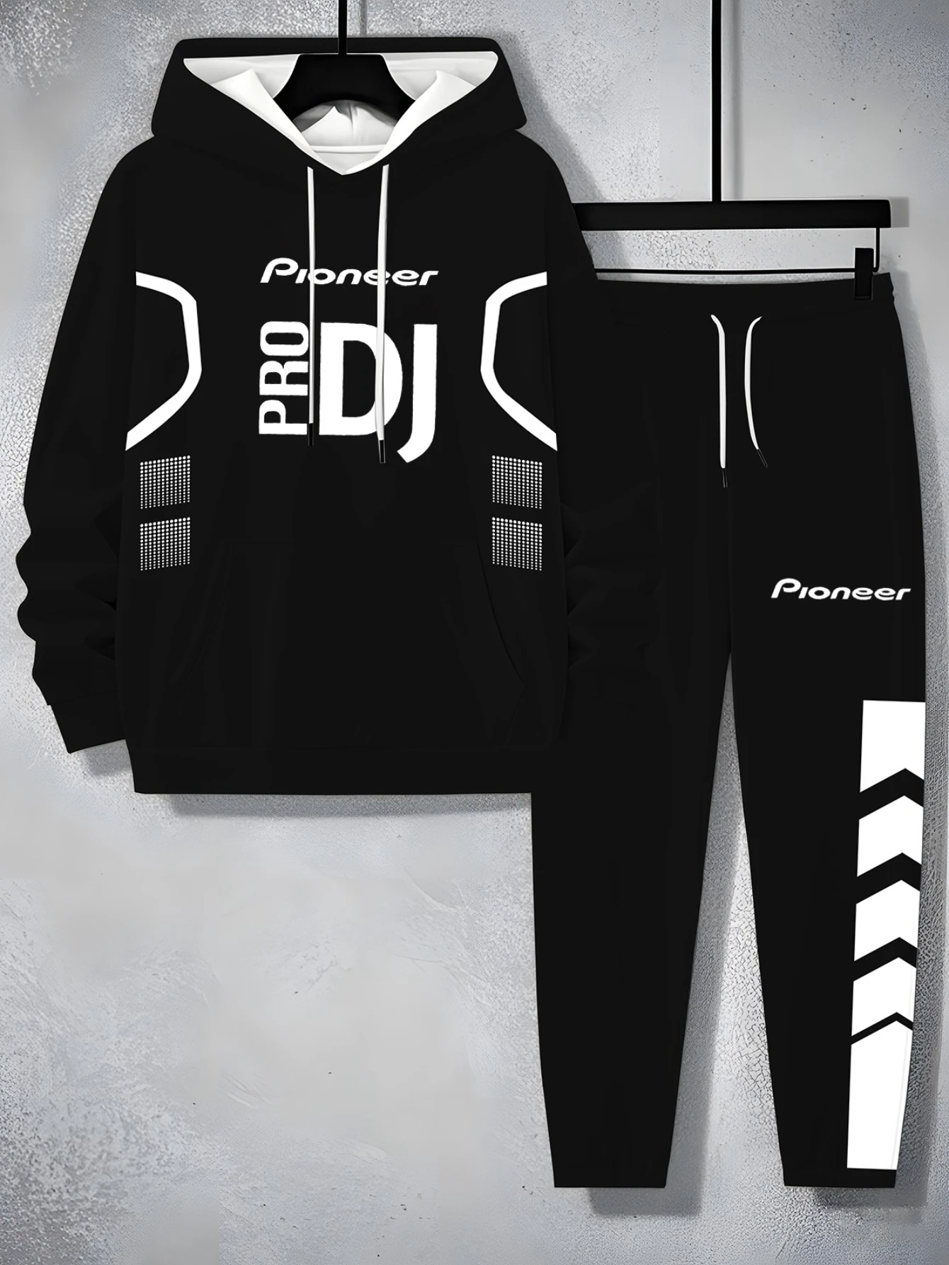 2026 خريف/شتاء جديد الرجال هوديي مجموعة Y2K موضة ملابس رياضية مجموعة الدافئة هوديي + السراويل 2 قطعة مجموعة فضفاضة غير رسمية #4