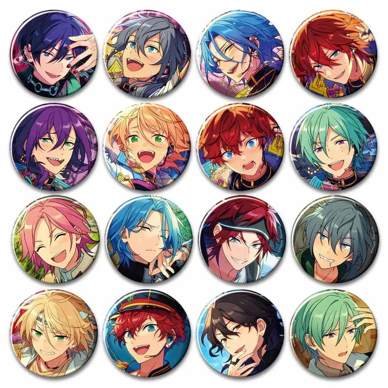 Lindo conjunto de estrellas Pin ídolo de dibujos animados Narukami Arashi Sakuma Rei Nazuna Nito broche mochila insignia accesorios regalos coleccionables