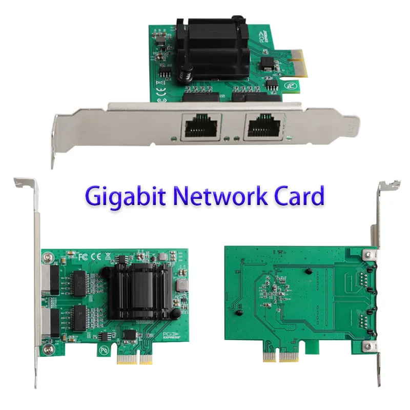 

Splitter Adapter Fast Ethernet PCI-E X1 Gigabit Server Network Card Game PCIE Card PCIE to Ethernet RJ-45 LAN Adapter Lan Card