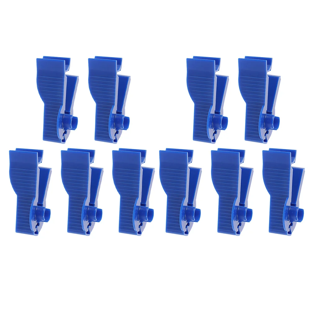 10 Pcs Dialysis Clip Clips Pipe Clamps Catheter Bag Tube Holders Supply Peritoneal Supplies Plastic