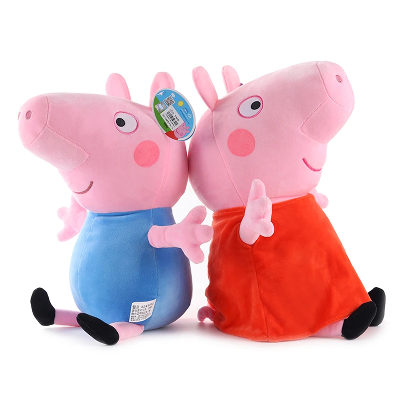 19cm Original Peppa Pig Plush Toys George Eddie Bear Mr Dinosaur Cartoon Anime Figure Stuffed Plush Toys Kids Christmas Gift Toy