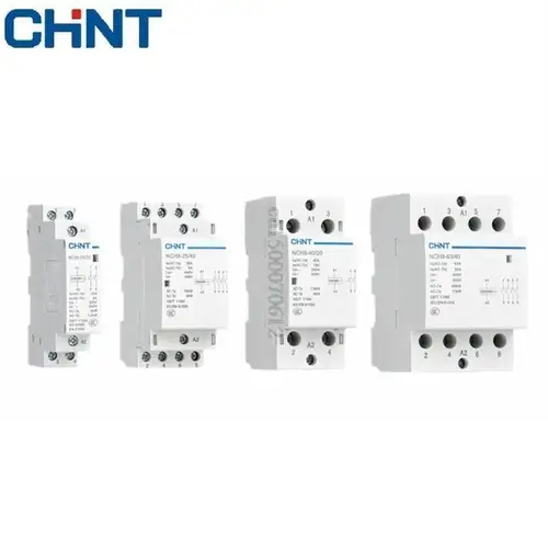 Imagen 2 del producto CHINT-Mini Contactor doméstico Modular NCH8 Original, 220V, 230V, 400V, CA, 20a, 25a, 40A, 63A, 1NO, 1NC, 2NO, 2NC, 4NO, 2, cuatro fases