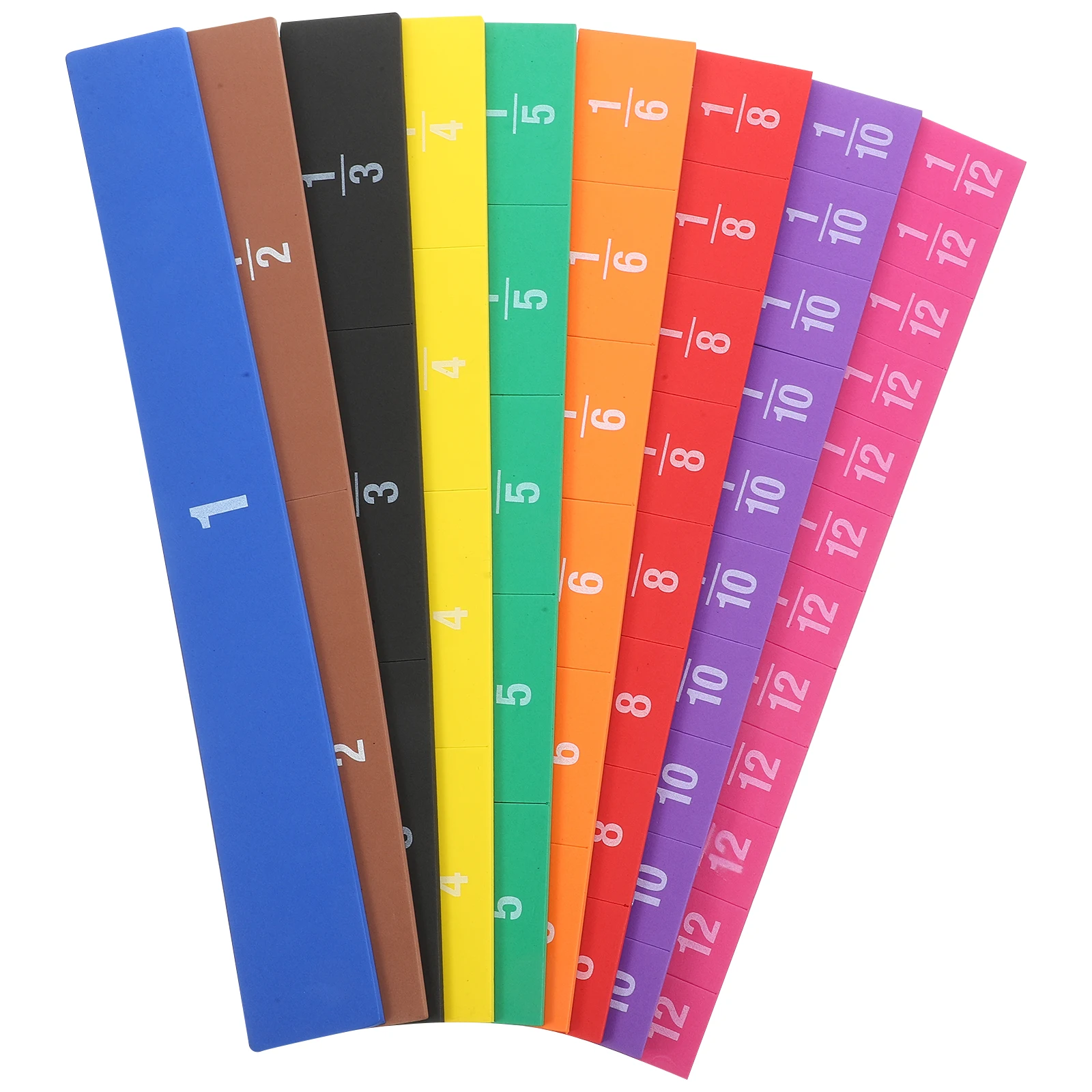 

Magnetic Fraction Tiles Strips Math Manipulatives Demonstration Teaching Aids Large EVA Educational Toy Students Colorful Tiles