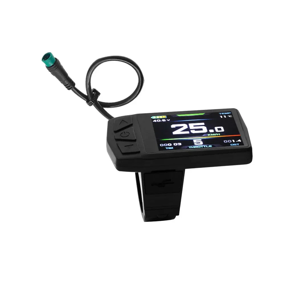 Electric Bicycle LCD Instrument Panel for KTLCD11 36V 48V with Waterproof Connector Suitable for KT Controller