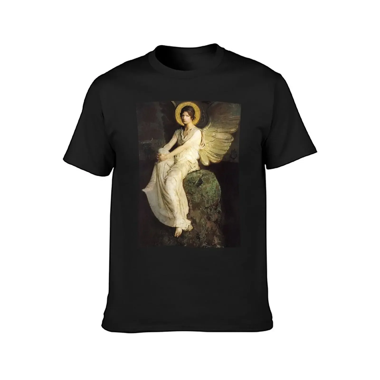 “Angel on Jesus Tomb” by Abbott Handerson Thayer T-Shirt animal prinfor boys new edition plain mens shirts graphic tee