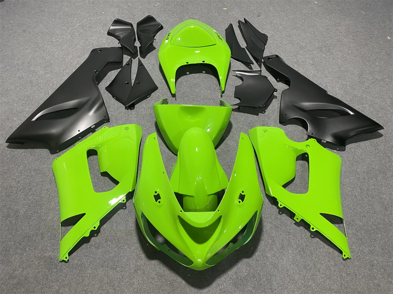 ABS Injection Motorcycle Fairings Kit fit for Kawasaki Ninja 636 ZX-6R ZX6R 2005 2006 05 06 Bodywork Set Matte Black NINJA636