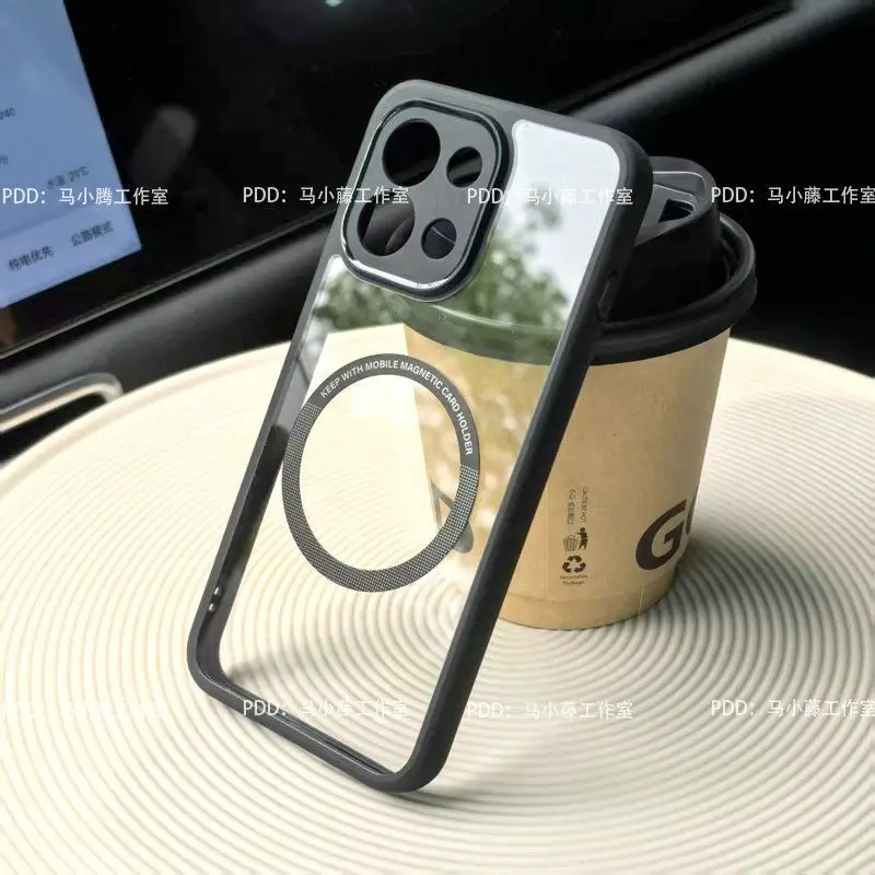 

For OnePlus 15 13T 13S 13R 13 Case Simple Frosted Transparent Magnetic Acrylic Skin-friendly Anti-drop Cover For OnePlus15 Funda