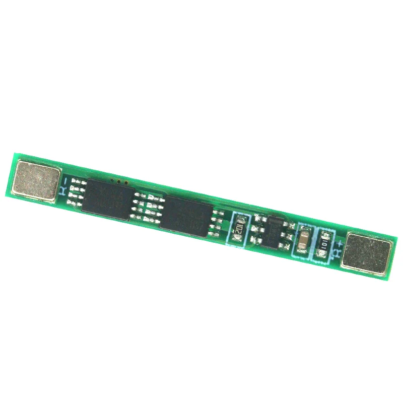 10PCS 1S 3.7V 4A li-ion BMS PCM 18650 Battery Protection Board PCB for 18650 lithium ion li Battery Double MOS