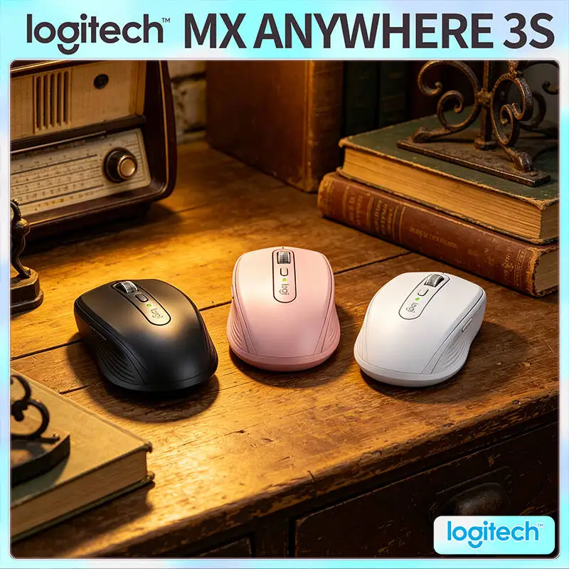 

Logitech MX Anywhere 3S Portable Mouse - 8K DPI, Hyper-Scroll, Silent Click, Office-Friendly Build for Home Use