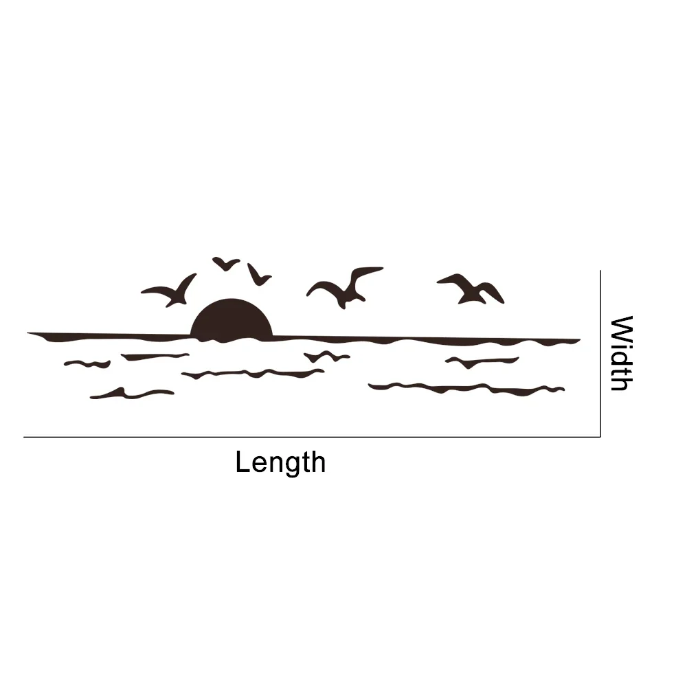 ملصقات ديكور إبداعية لشروق الشمس للسيارة ، شارات فينيل لشاحنة التخييم ، الحافلة ، القافلة ، منزل متنقل ، سيارة دفع رباعي ، شاحنة صغيرة ، بضائع ، قافلة ، ضبط تلقائي