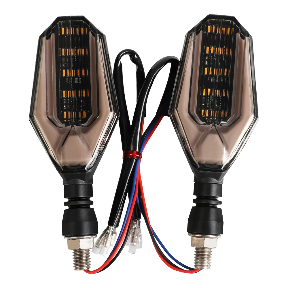 Motorcycle 12 LED Turn Signal Lights Indicator Blinkers Flashers Amber Color For DUCATI 620/695/696 MONSTER 620 695 696