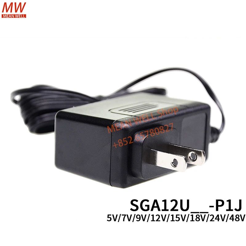 Original MEAN WELL Switch Power Supply SGA12U05-P1J SGA12U09-P1J SGA12U12-P1J SGA12U24-P1J Compact Wall-mounted Type Supplyer