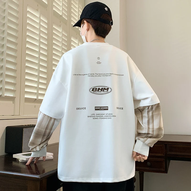 العصرية الرجال Hatless هوديي المألوف القطن تنفس جولة الرقبة عارضة البلوز البلوز مريحة الشباب PopularTop #2