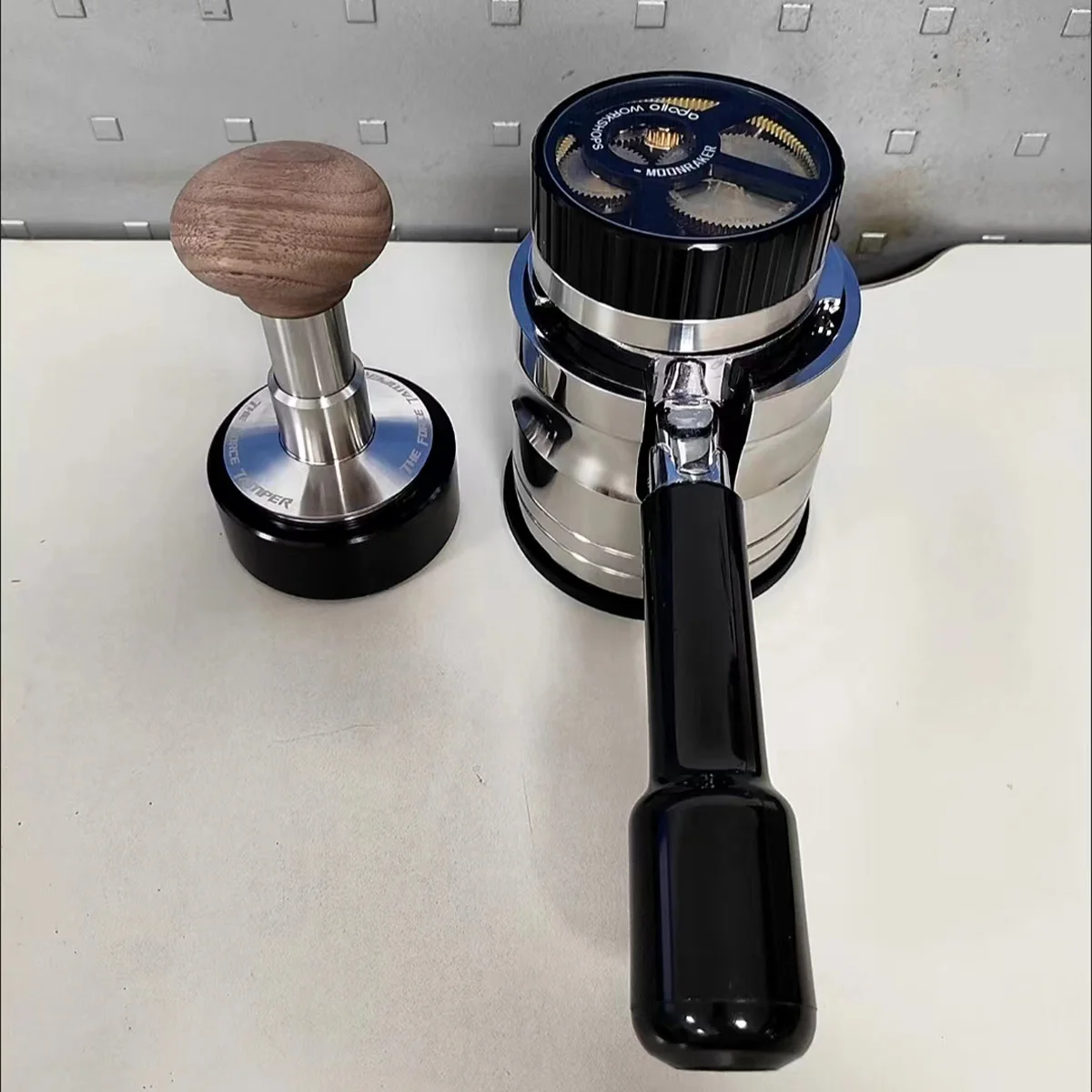 Stainless Steel Coffee Tamper Base Kitchen Pressl Cloth Powder Leveler Tool Powder Hammer Coffee Accessories