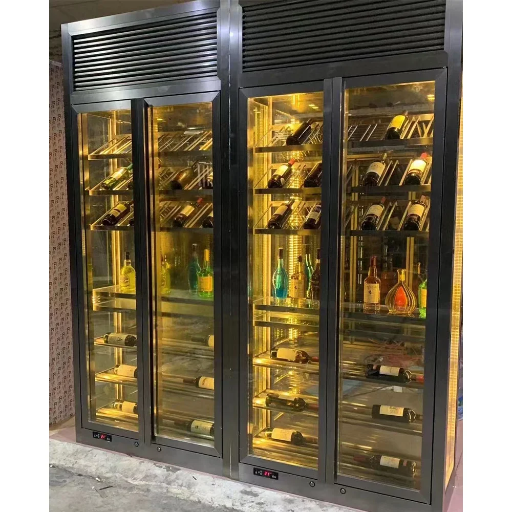 Cantina per mobili da bar di fascia alta con design OEM personalizzato, espositore per mobili, in acciaio inossidabile, per soggiorno