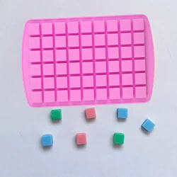 Small Square Candy Silicone Mold Chocolate Basic Mould For Gummy Ice Cubes Caramel Caramel Wax Melts Kitchen Baking 54 Cavities