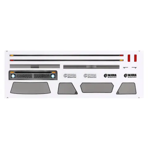 INJORA F150 Genomskinlig Kaross med Överrullningsbur för 1/24 RC Crawler Bil Axial SCX24 Uppgraderingsdelar 8 best sales axiella scx24-kroppar - №4