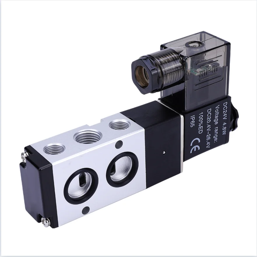 

Pneumatic two-position five-way plate-type solenoid valve 4M210-08 panel installation 4M310-10 solenoid control valve air valve