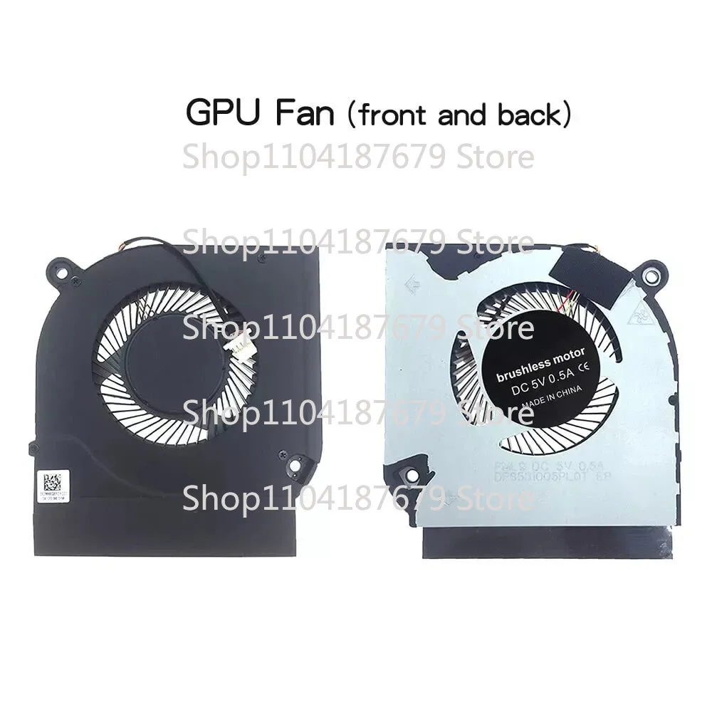 1pcs CPU GPU Cooling Fans for Acer Nitro 5 AN515-55 AN515-45 AN517-52 AN517-41 AN515