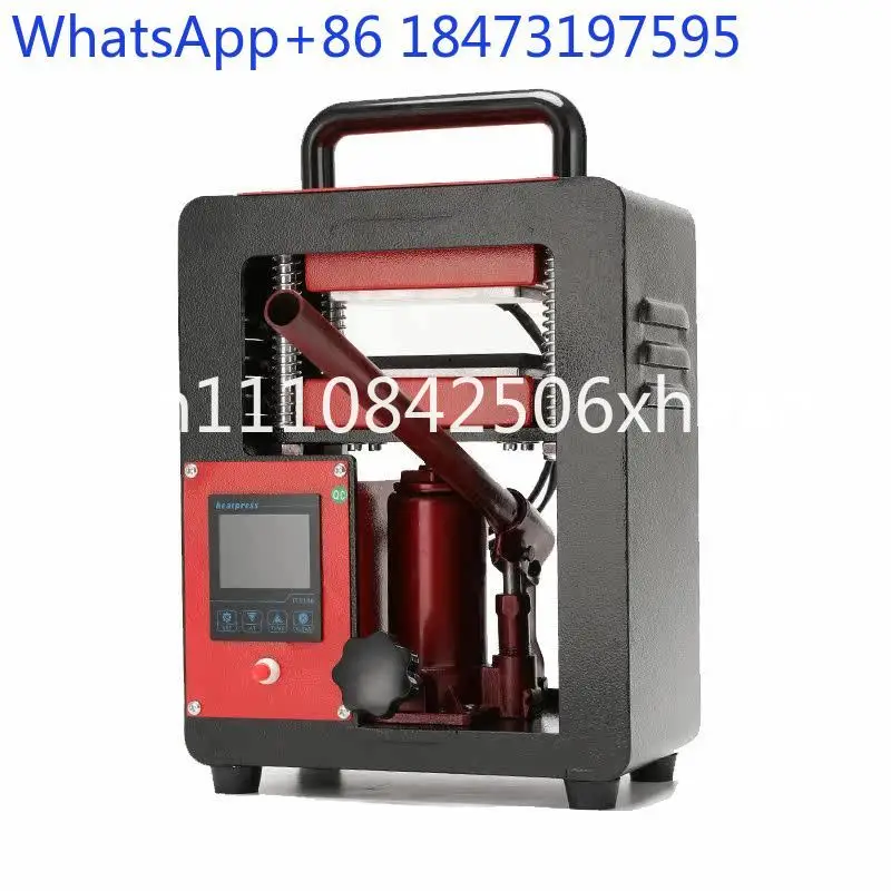 Heat transfer printing machine Small hot press Manual hydraulic upper and lower plate high pressure machine 6 * 12cm press