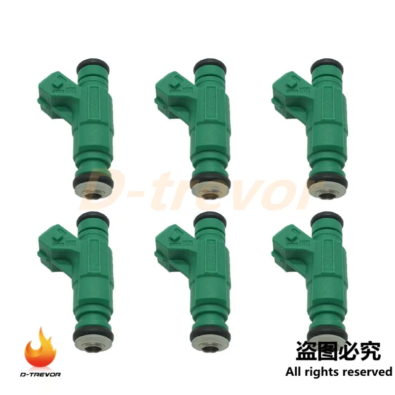 6Pcs OEM 0280156318 Fuel Injector nozzle For Citroen C2 C3 C4 Xsara 2 Berlingo Peugeot 206 307 1.6 16V 1984E9