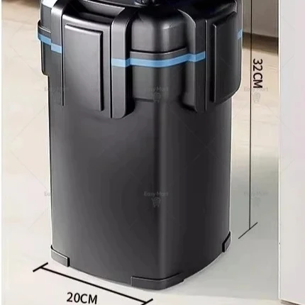 Fish Tank Toilet Filter System . External Canister Filter with Silent Pump, Aquarium Bio Filtration