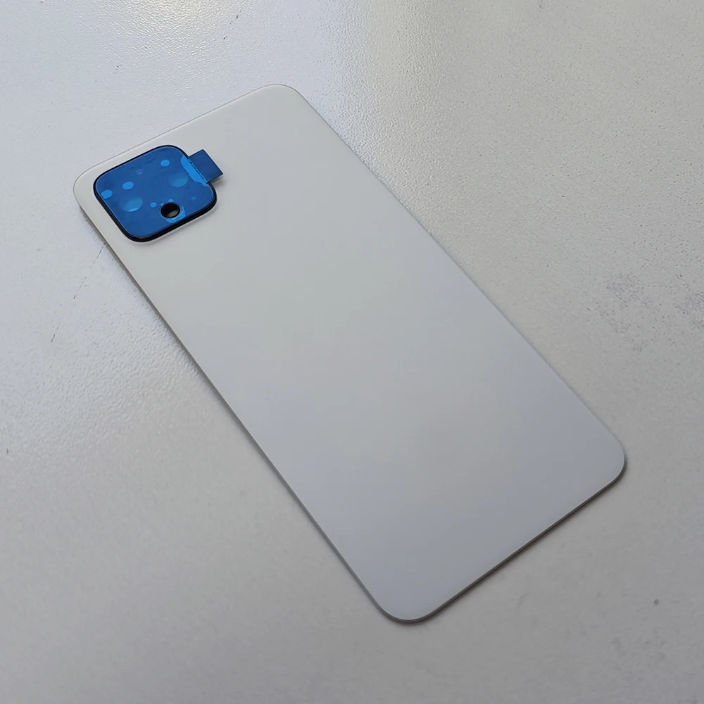 Original Battery Back Cover Glass Rear Door Housing with Camera Lens for Google Pixel 4 Pixel4 G020M, G020I - Replacement