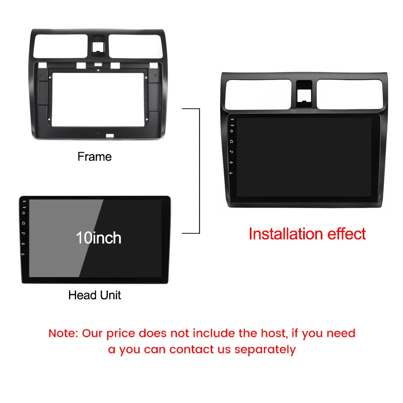 2Din Car Radio Fascia Panel adattatore Stereo cornice copertura Trim per Suzuki Swift 2003 - 2010 schermo Android Canbus Decoder Box Audio