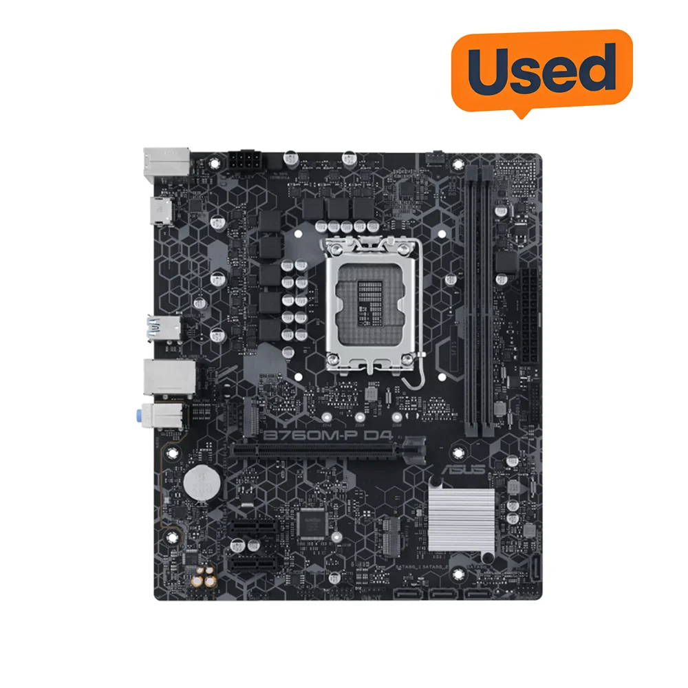 ASUS B760M-P D4 Motherboard Intel B760 Chipset LGA 1700 Support DDR4 Micro ATX Form Factor