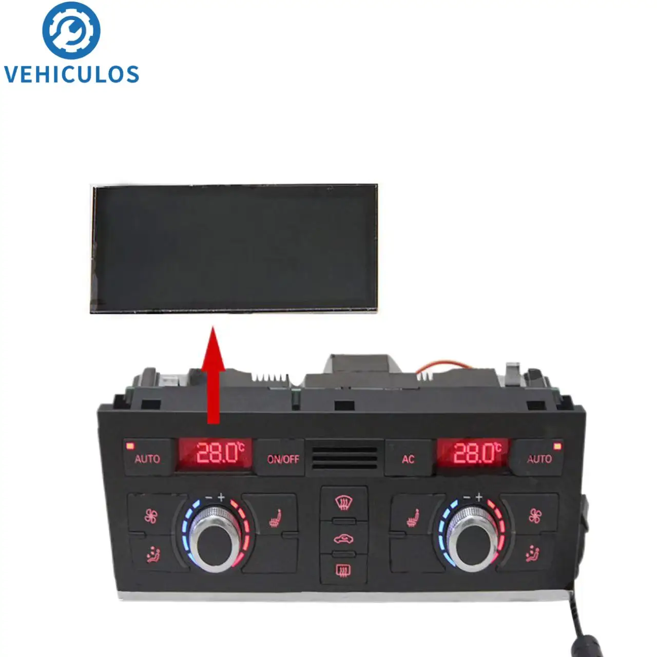 

LCD Display Screen For Audi A6 4F For Audi Q7 4L 100% Brand New Air Conditioning Panel Unit Display LCD Pixel Repair Car Parts