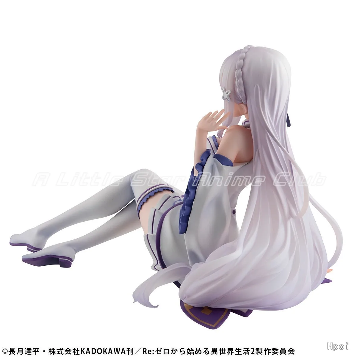 متوفر في المخزون الأصلي MegaHouse Melty Princess Re: ZERO - Starting Life in Other World Emilia Animation Figures Models Collection #5