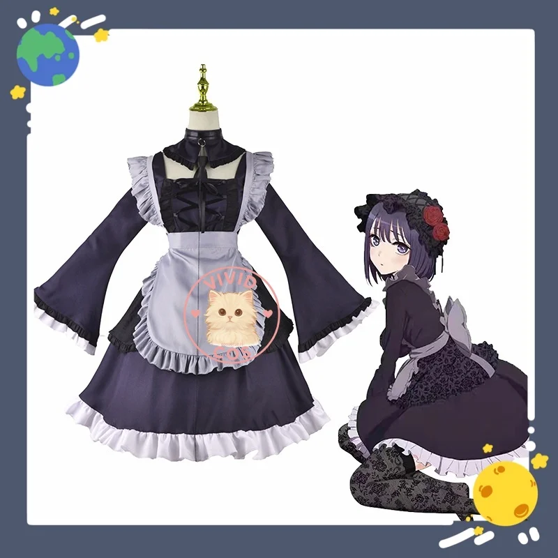 Disfraz de mi vestido Darling Marin Kitagawa Shizuku Kuroe, disfraz de bruja, pequeño diablo, trajes completos para mujer, juego de rol