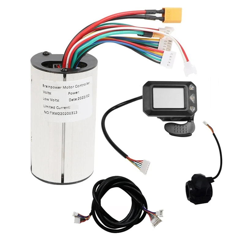

24V Electric Scooter Controller+LCD Display+Brake+Extension Cable Motor Controller Electric Scooter Replacement Accessories