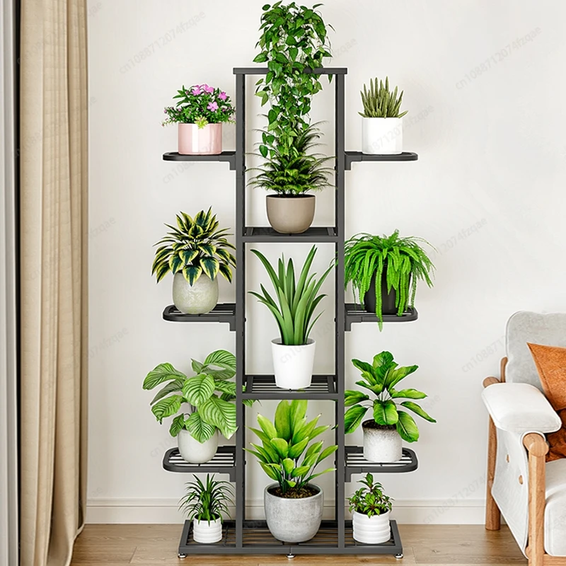 

Plant Stand And Flower Stand 5/7 Tier Flower Shelf Planter Rack Storage Organizer Display Indoor Garden Balcony Storage Rack