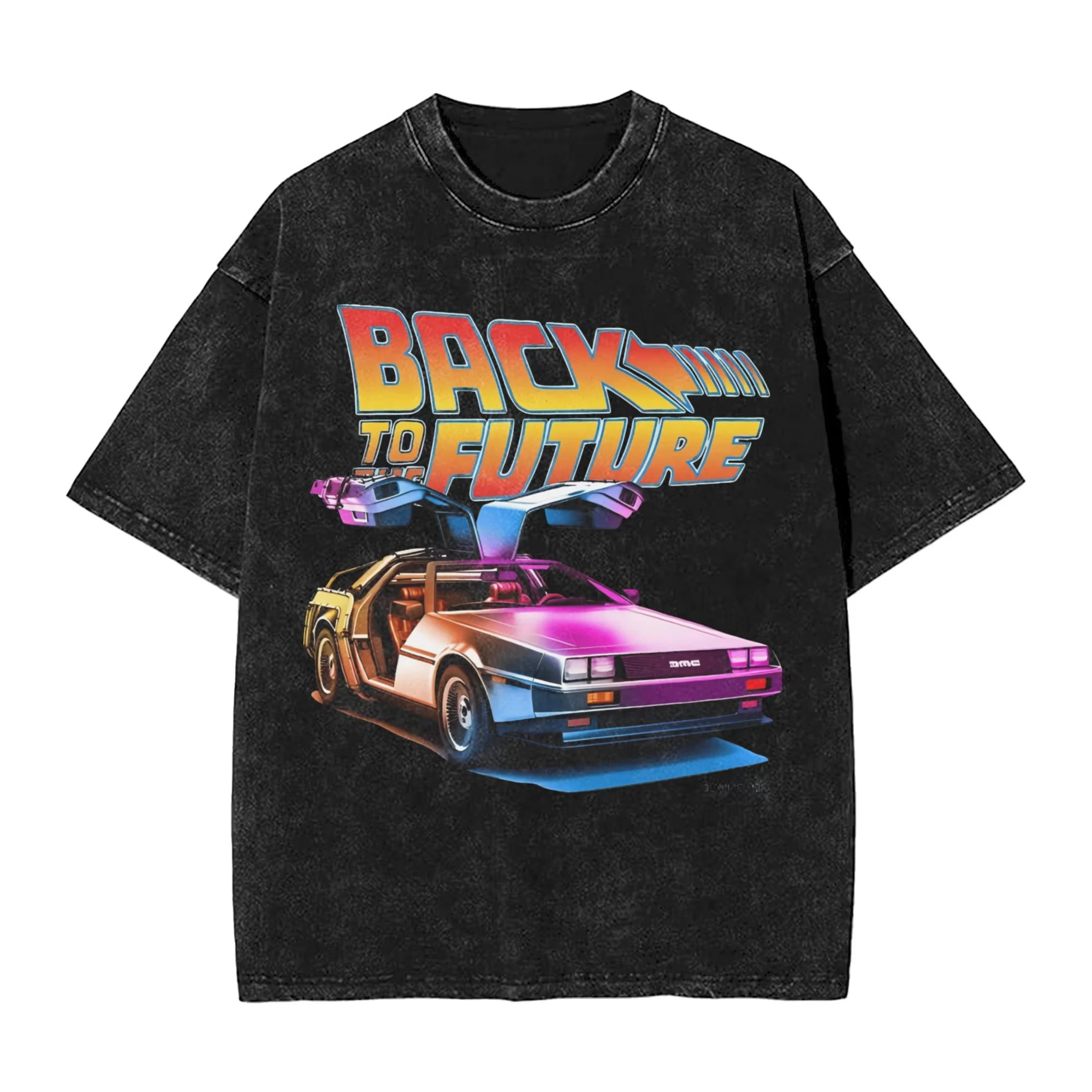 الرجال العودة إلى المستقبل تي شيرت BTTF تيز الشاطئ Y2K مضحك قصيرة الأكمام تي شيرت س الرقبة Harajuku تصميم تي شيرت دروبشيبينغ