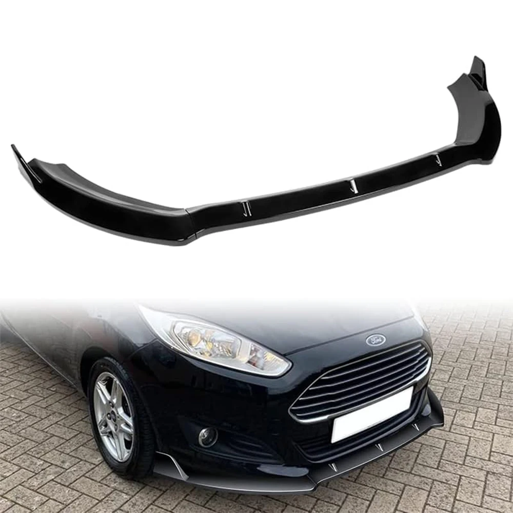 HTTYYX Voor Ford Fiesta 2014 2015 2016 2017 2018 2019 Model Auto Voorbumper Splitter Lip Diffuser Body Kit spoiler Guard - afbeelding 2