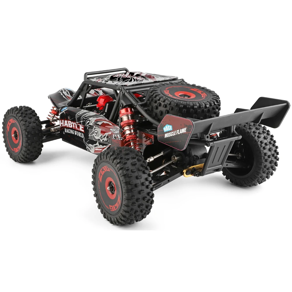 1:12 Wltoys 124016 V2 RC Car 75KM Brushless Motor 2200mAh Electric High Speed Off-Road Drift Remote Control Cars Gift For Adults