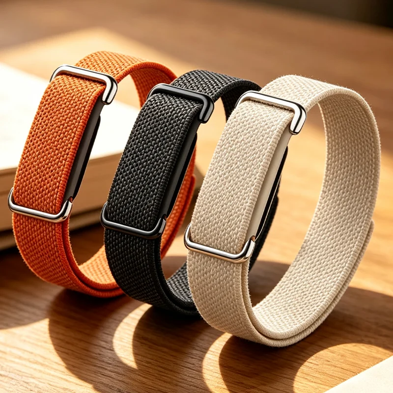 Metal Case+Official Nylon Loop Strap for Google Fitbit Air Sports Breathable Bracelet Wristband Google Fitbit Air Accessories
