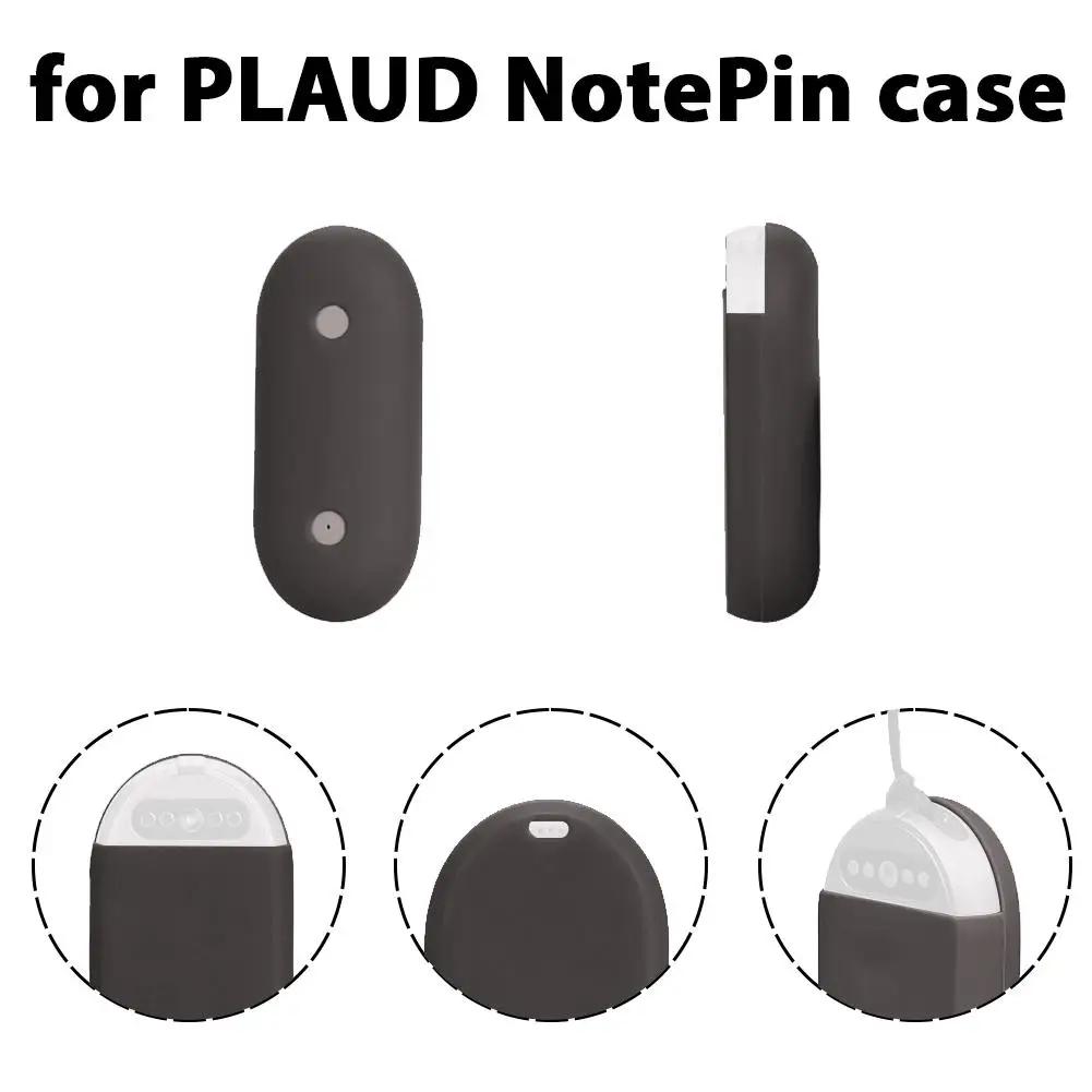 3-kolorowa osłona ochronna na dyktafon do PLAUD NotePin Anti-fall Shockproof Anti-scratch AI Recorder Silicone Soft Shell