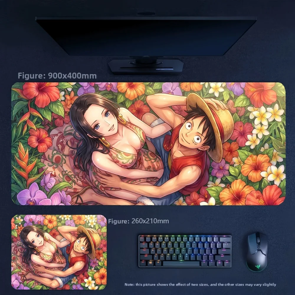 Fashion Trends Anime Leather Mouse Pad High Definition Cartoon Anime ONE PIECE Luffy Zoro Leather Mouse Pad Student Writing Pad