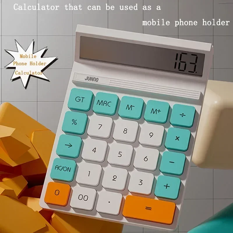 With Mobile Phone Holder Function Office Calculator Model Goddess for Accountants Large Screen Financial Calculator