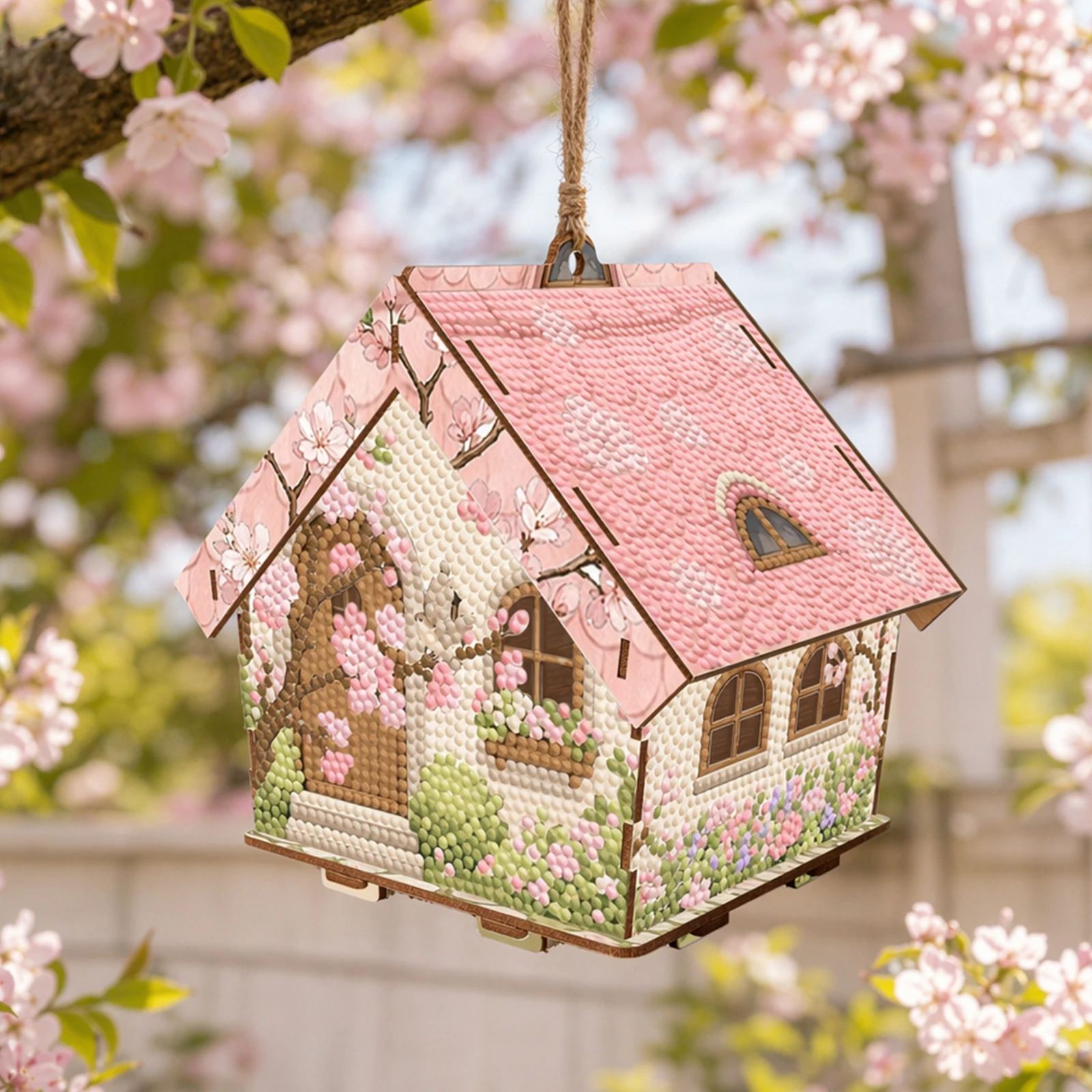 Resin Art Ideas - DIY Houten Huis Diamant Schilderij Kit