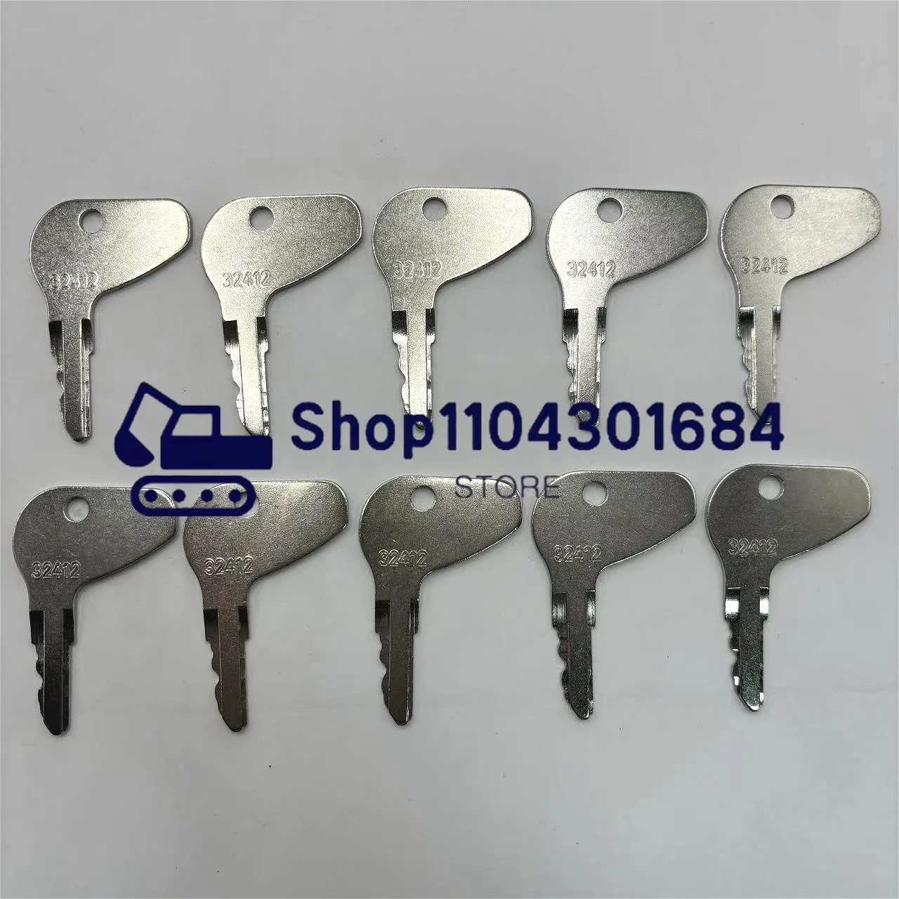 10PCS 32412 H32412 Key 35260-31852 Ignition Key Fit for Kubota L Series Tractor for Mihindra Ignition Starter Switch