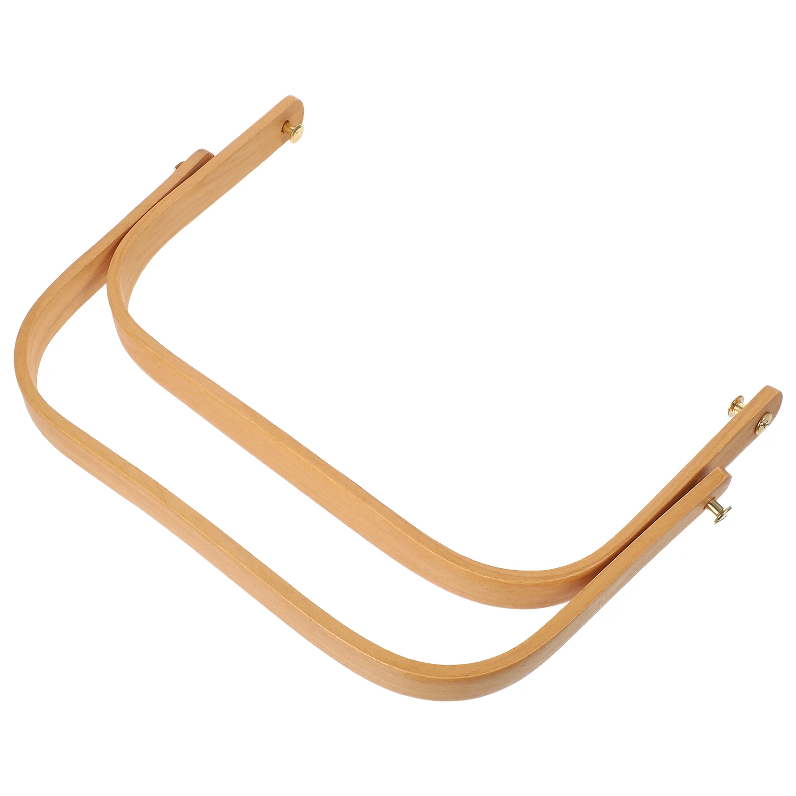 

2pcs Solid Wood U-Shaped Tray Handles Ergonomic Fruit Platter Ice Bucket Grip Replacement Hardware Handle For Sushi Boat Bowl