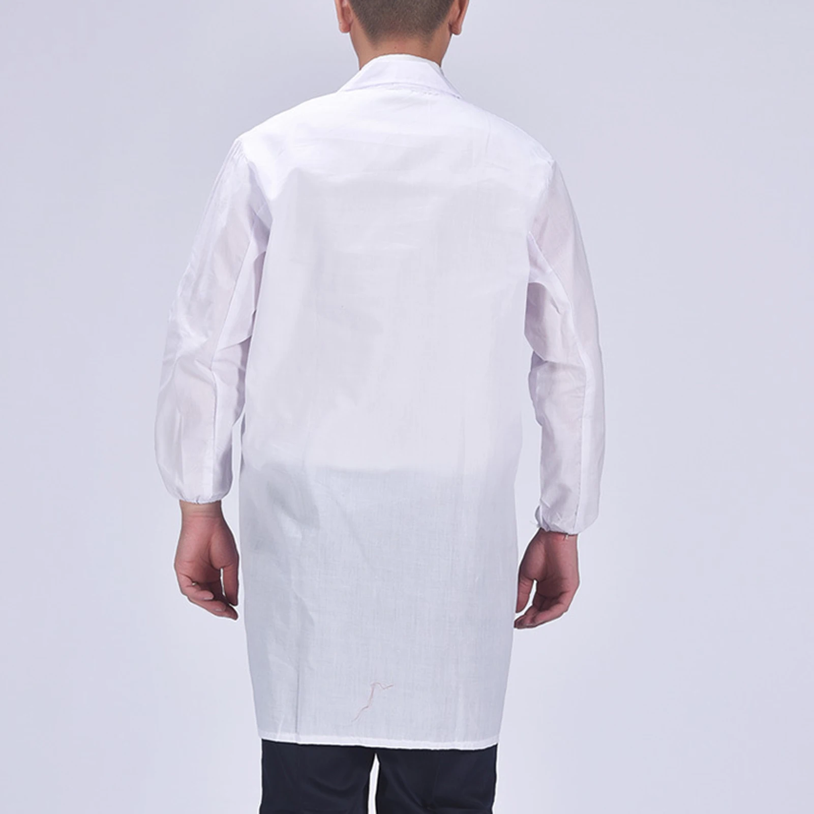 ユニセックス長袖白衣医療ナースドクター制服薄型通気性作業服食品工場専門作業服