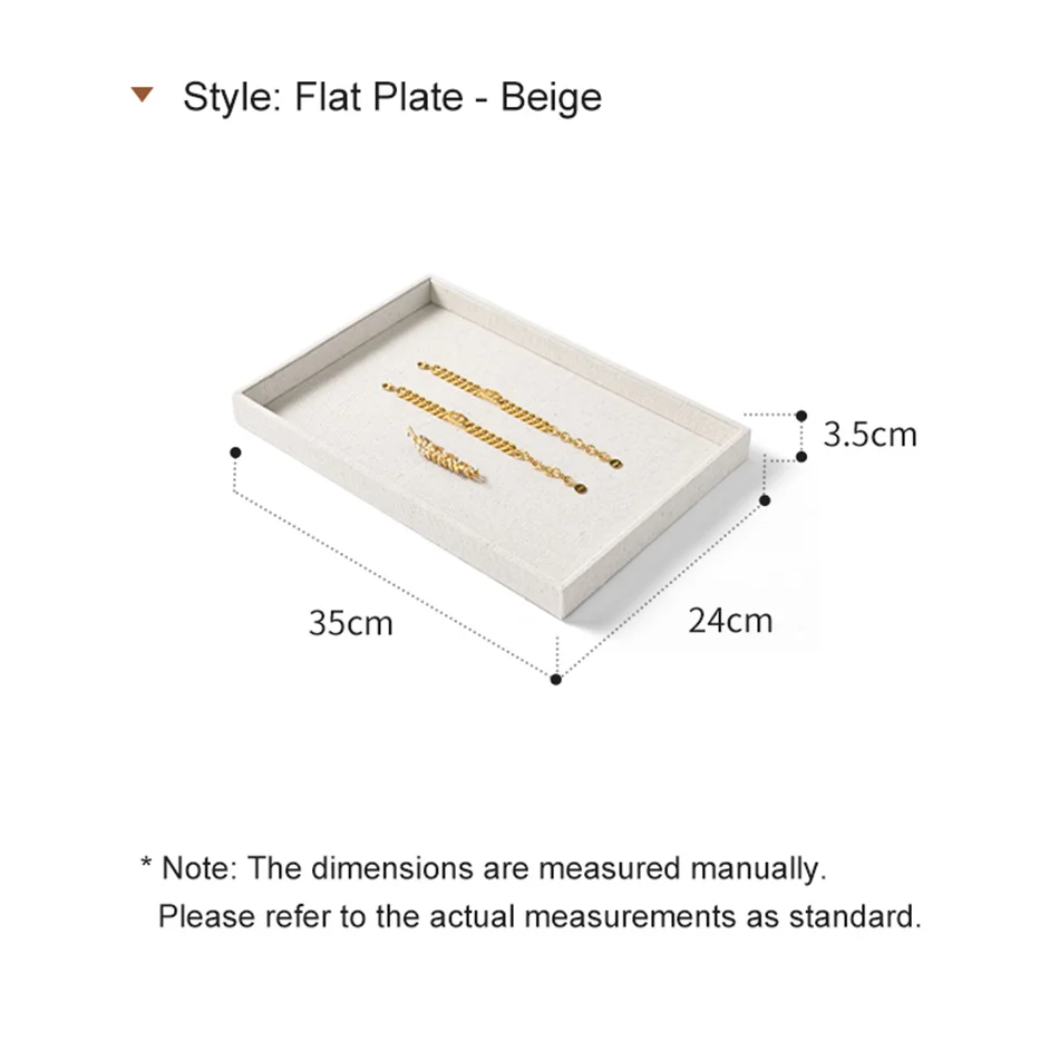 Oirlv Schmuck-Display-Tabletts, stapelbare Schmuck-Organizer-Tabletts, Leinen-Display-Box für Ringe, Ohrringe, Halsketten, Schubladenorganisation – Detail 9