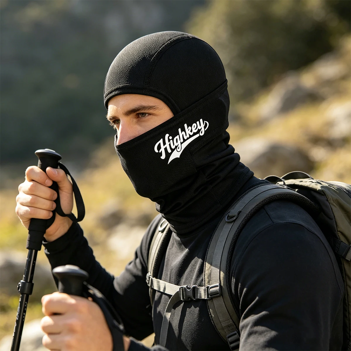 1/2/3/4/5 PC high-profile letter printed Balaclava ski mask, breathable mesh full face neck mask, fashionable hip-hop mask