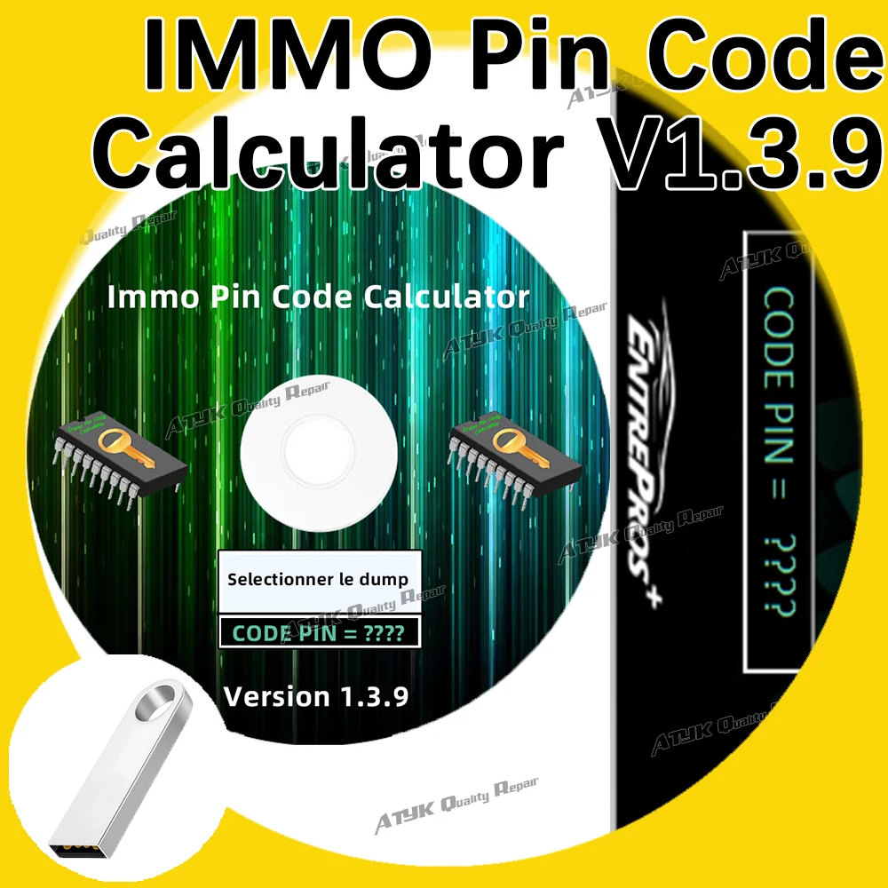 IMMO Pin Code Calculator V1.3.9 Diagnostic software Repair equipment Pin Code Calculator IMMO 1.3.9 obd2 scanner Code reader VCI