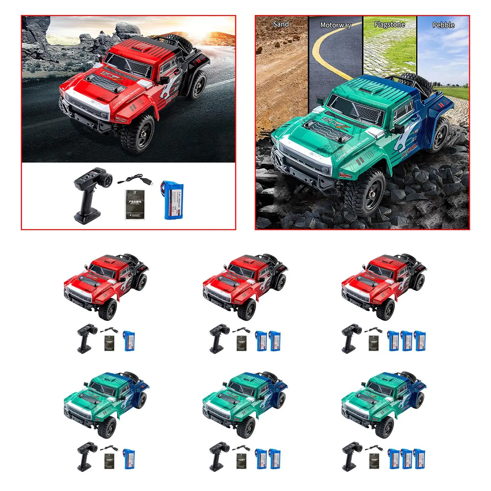 1/12 Scale RC Car 4WD Lightweight RC Truck Remote Control Car RC Crawler for Kids Children Adults Boys Girls Birthday Gifts